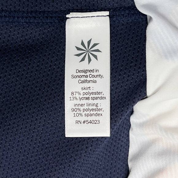 Athleta XXSmall Blue Electric Geo Sport Speed Skort Skirt Athletic Liner Active - Picture 9 of 11